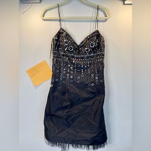 NWT Mikael Aghal embellished sequin cocktail/party dress